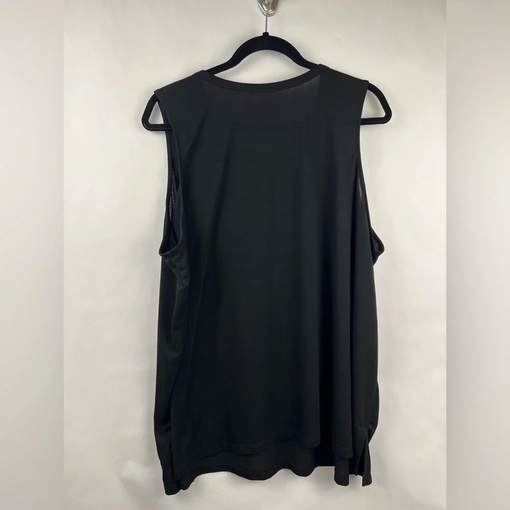 Old Navy Active Tank, Black, Ultralite, Sleeveless, Graphic Print, Festival Gym - Picture 7 of 7